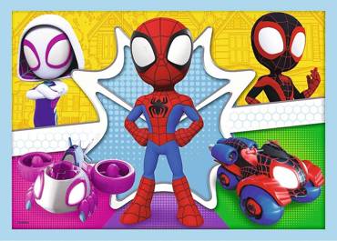 PUZZLE 4w1 ZESTAW EKIPA SPIDEY`a 34611 TREFL 71el.